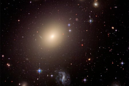 The diverse collection of galaxies in the cluster Abell S0740 that is over 450 million light-years away.